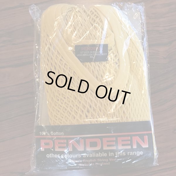 画像1: 網シャツ PENDEEN / XLサイズ 黄色 その2