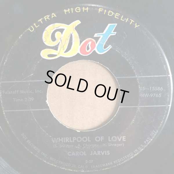 画像1: CAROL JARVIS / WHIRPOOL OF LOVE . REBEL