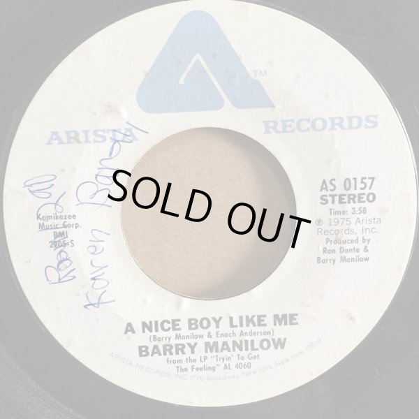 画像2: BARRY MANILOW / I WRITE THE SONGS . A NICE BOY LIKE ME