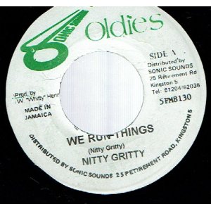 画像: NITTY GRITTY / WE RUN THINGS