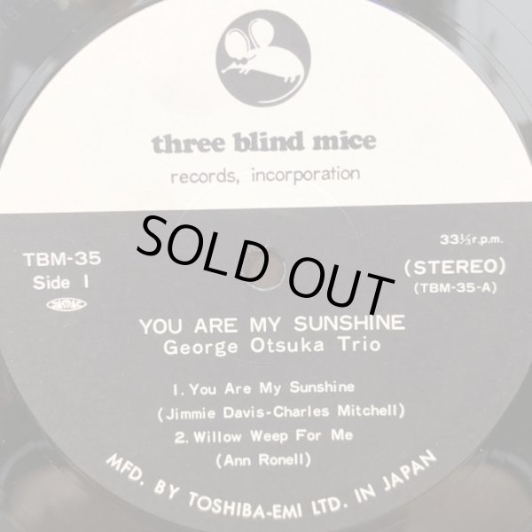 画像3: The new GEORGE OTSUKA TRIO / YOU ARE MY SUNSHINE   新 ジョージ大塚トリオ  tbm-35