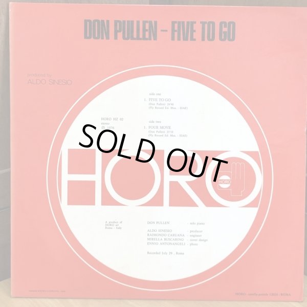 画像2: DON PULLEN /  FIVE TO GO 