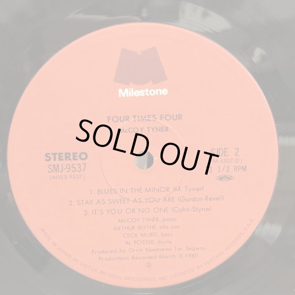 画像6: McCOY TYNER QUARTETS / 4 × 4 FOUR TIMES FOUR