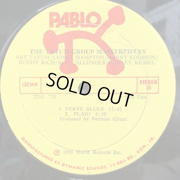 画像4: ART TATUM, LIONEL HAMPTON, HARRY EDISON, BUDDY RICH, RED CALLENDER, BARNEY KESELL, / THE TATUM GROUP MASTERPIECES