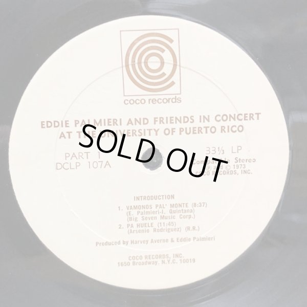 画像5: EDDIE PALMIERI & FRIENDS / IN CONCERT AT THE UNIVERSITY OF PUERTO RICO