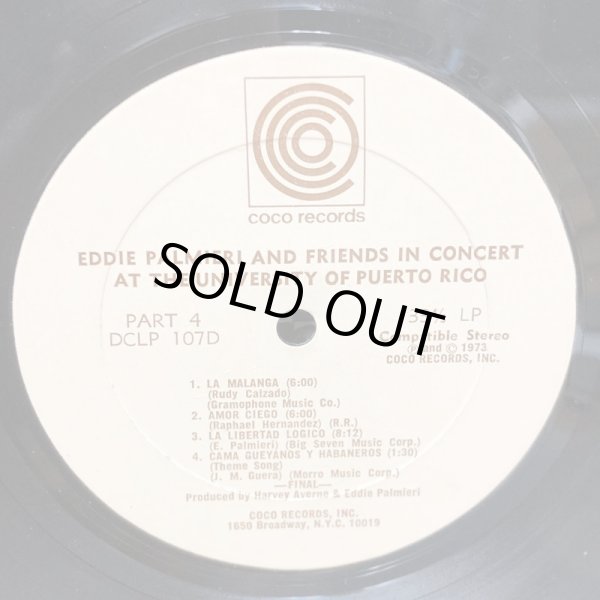 画像8: EDDIE PALMIERI & FRIENDS / IN CONCERT AT THE UNIVERSITY OF PUERTO RICO