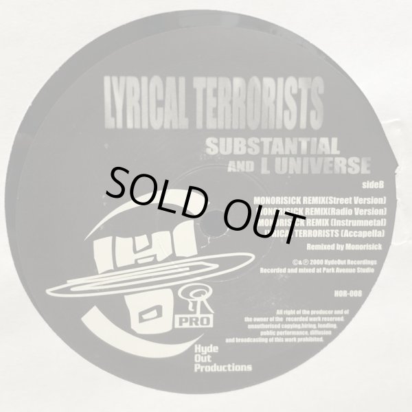 画像5: SUBSTANTIAL AND L UNIVERSE / LYRICAL TERRORISTS