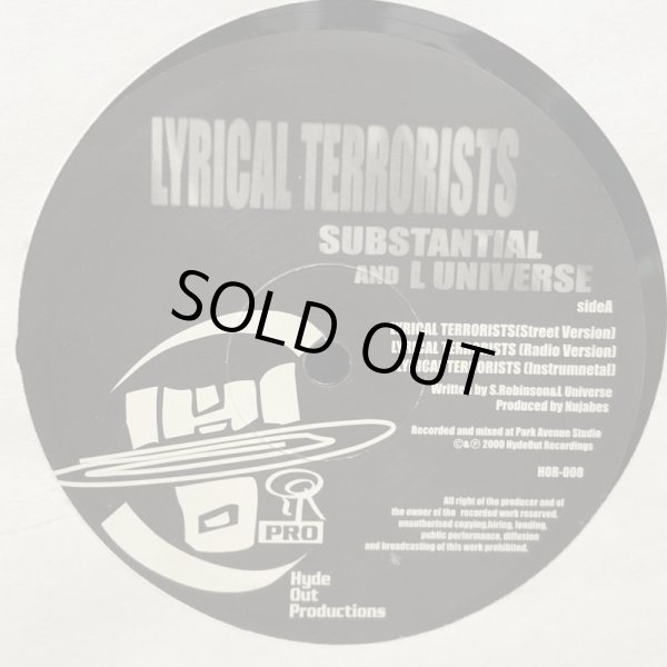 画像4: SUBSTANTIAL AND L UNIVERSE / LYRICAL TERRORISTS
