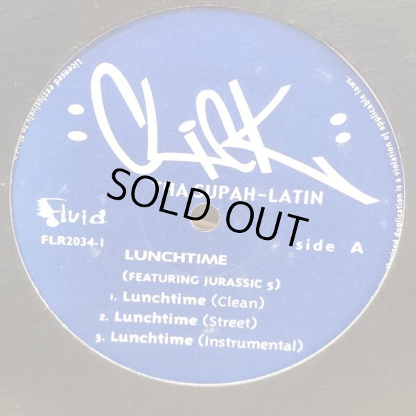 画像2: CLICK THA SUPAH-LATIN featuring JURASSIC 5 / LUNCHTIME b/w THE PARK  12" E.P.