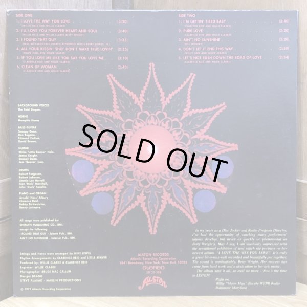 画像2: BETTY WRIGHT / I love the way you love