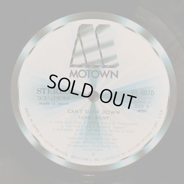 画像5: LIONEL RICHIE / CAN'T SLOW DOWN