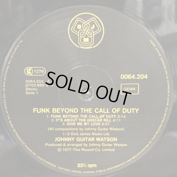 画像4: JOHNNY GUITAR WATSON / FUNK BEYOND THE CALL OF DUTY