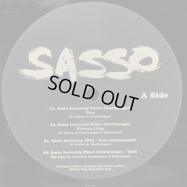 画像1: SASSO featuring Diane Charlemagne / FREE  12" EP