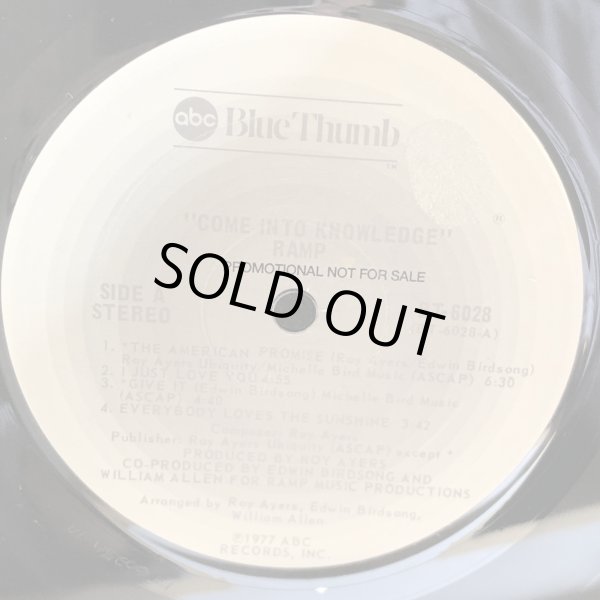 画像4: RAMP / COME INTO KNOWLEDGE (PROMOTIONAL NOT FOR SALE)