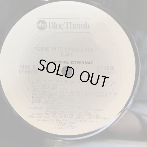 画像5: RAMP / COME INTO KNOWLEDGE (PROMOTIONAL NOT FOR SALE)