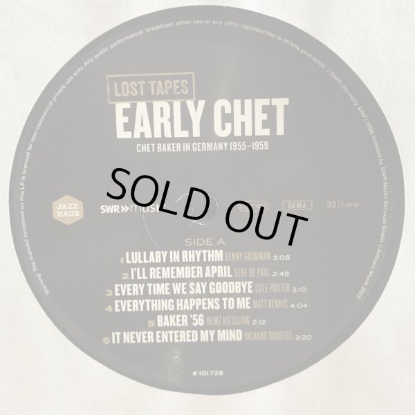 画像4: CHET BAKER / Early Chet: Chet Baker In Germany 1955-1959 Lost Tapes