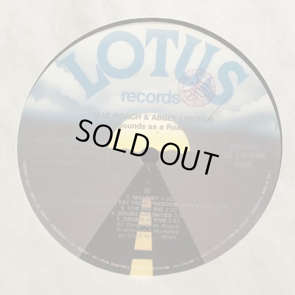 画像4: MAX ROACH AND ABBEY LINCOLN / sounds as a roach