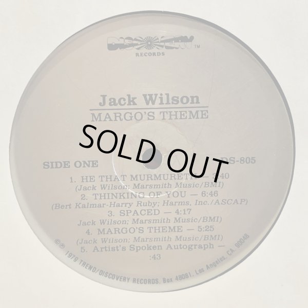 画像4: Jack Wilson / MARGO'S THEME