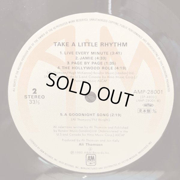 画像5: ALI THOMSON アリ・トムソン / 恋はリズムにのって TAKE A LITTLE RHYTHM 見本盤