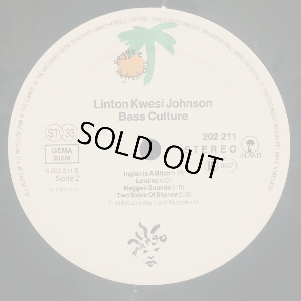 画像5: LINTON KWESI JOHNSON / BASS CULTURE