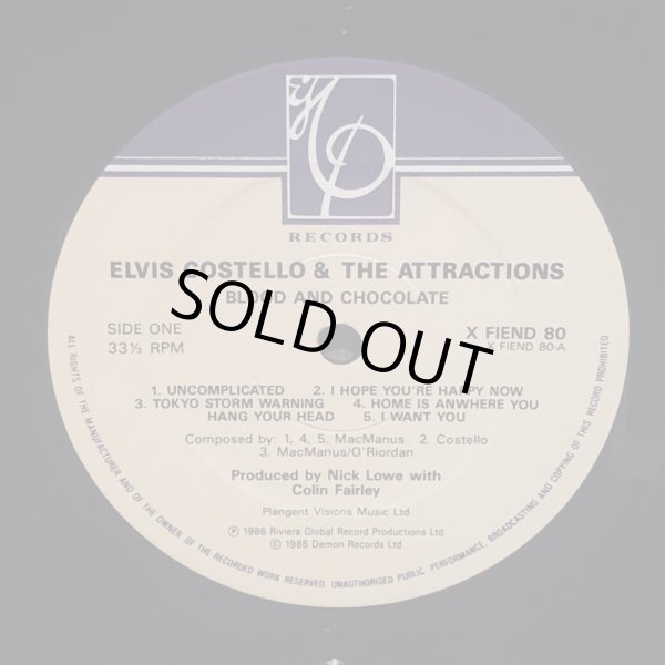 画像4: ELVIS COSTELLO and the ATTRACTIONS / Blood & Chocolate