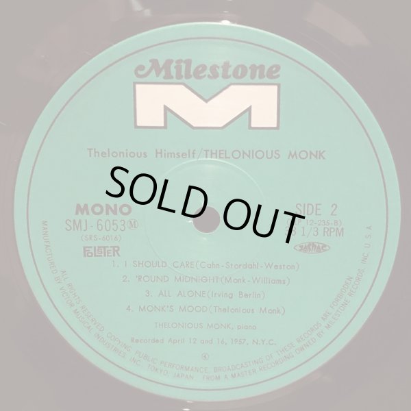 画像5: THELONIOUS MONK / Thelonious Himself