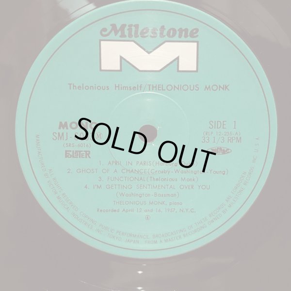 画像4: THELONIOUS MONK / Thelonious Himself