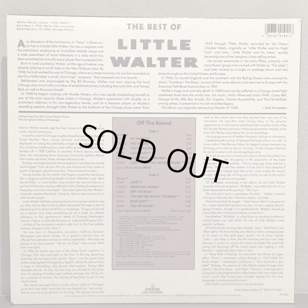 画像2: LITTLE WALTER / THE BEST OF LITTLE WALTER