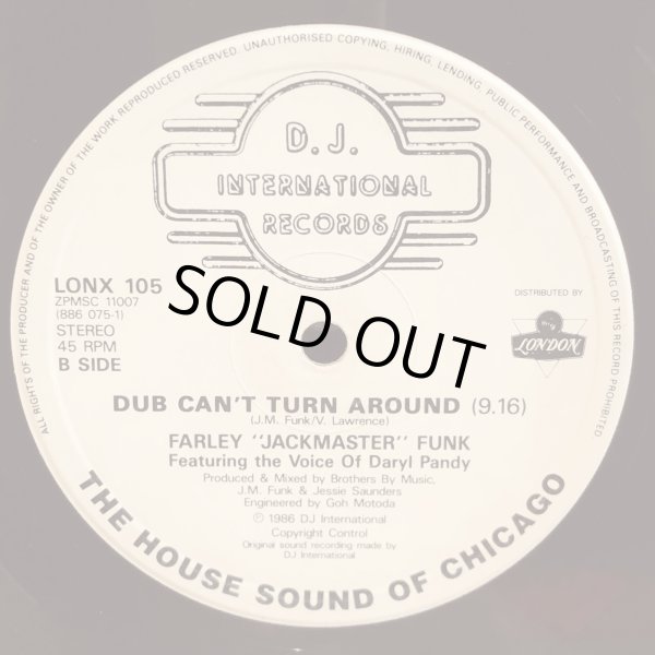画像4: FARLEY 'JACKMASTER' FUNK & JESSIE SAUNDERS / LOVE CAN'T TURN AROUND 12" E.P.