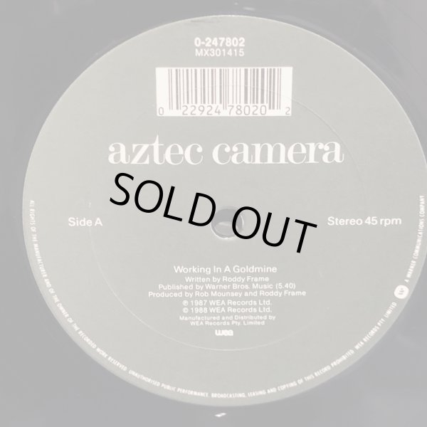 画像4: aztec camera / WORKING IN A GOLDMINE 12" E.P. PROMO盤