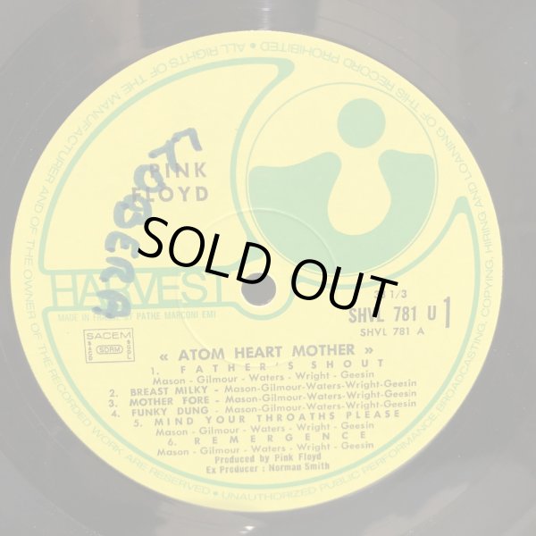 画像5: PINK FLOYD / ATOM HEART MOTHER