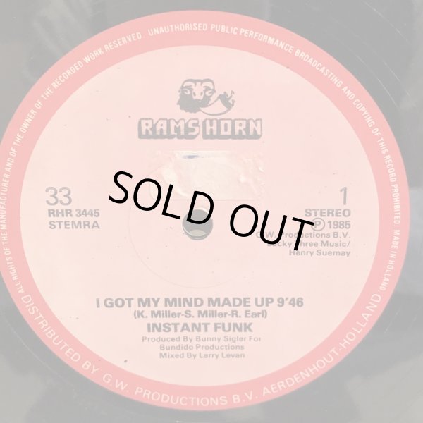 画像1: INSTANT FUNK / I GOT MY MIND MADE UP 12" E.P.