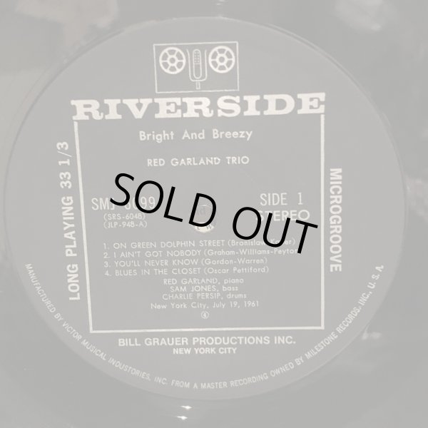 画像5: The Red Garland Trio / Bright and Breezy