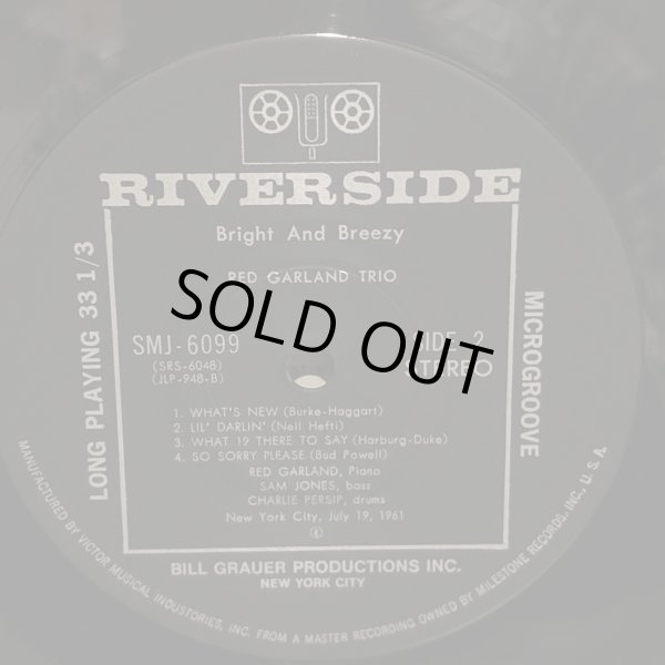 画像6: The Red Garland Trio / Bright and Breezy