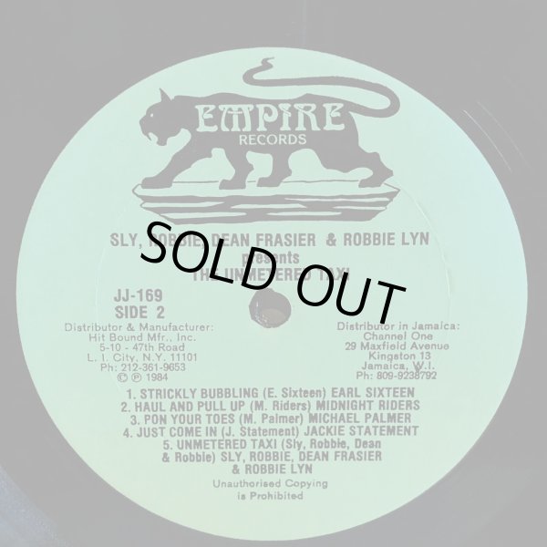 画像5: V.A. / Sly, Robbie DEAN FRASER ROBBIE LYN presents THE UNMETERED TAXI 
