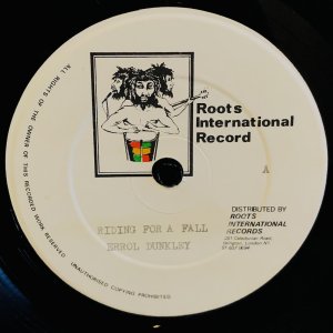 画像: ERROL DUNKLEY / RIDING FOR A FALL  12" E.P.  