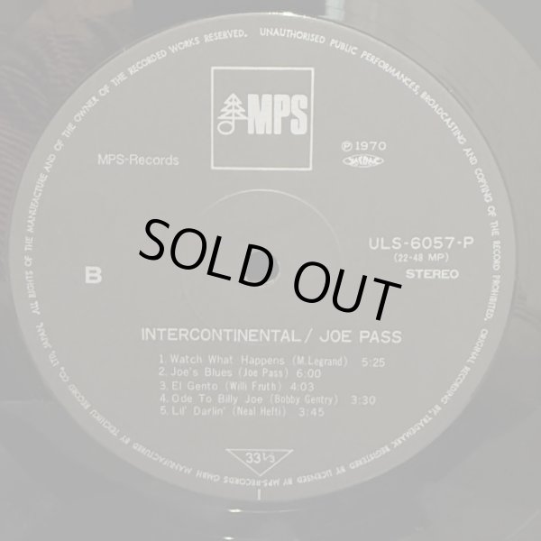 画像5: JOE PASS / INTERCONTINENTAL