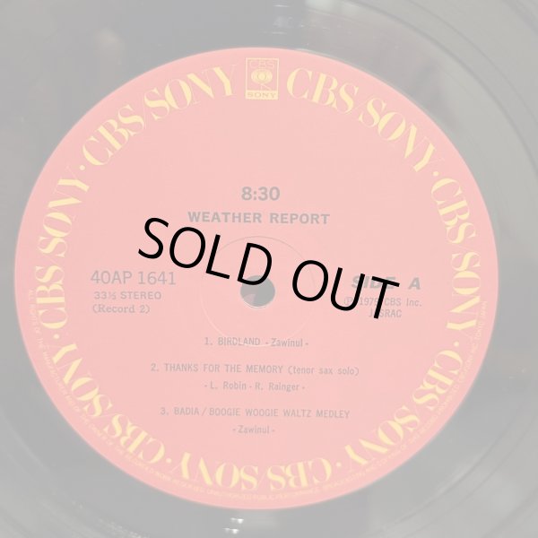 画像9: WEATHER REPORT / 8:30 