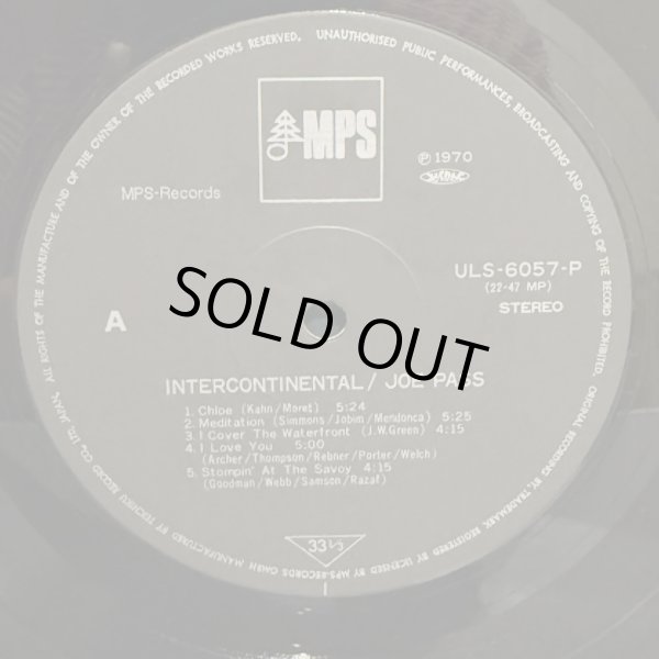 画像4: JOE PASS / INTERCONTINENTAL