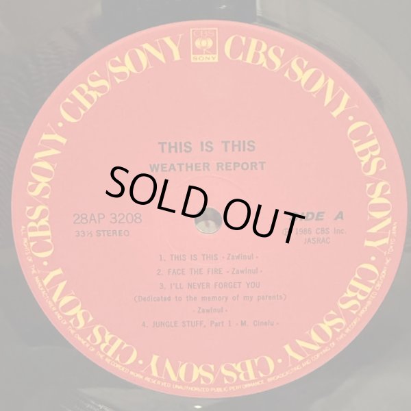 画像6: WEATHER REPORT / THIS IS THIS 