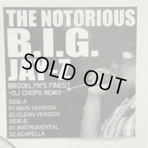 画像:  THE NOTORIOUS B.I.G. JAY-Z / BROOKLYN'S FINEST -DJ CHOPS REMIX- 12" E.P.