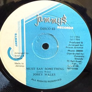 画像: JOSEY WALES / MUST SAY SOMETHING 12"E.P. 