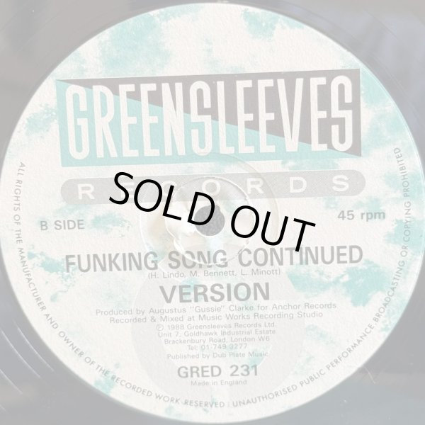 画像2: SUGAR MINOTT / FUNKING SONG  12"E.P. 