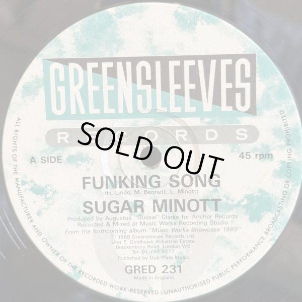 画像1: SUGAR MINOTT / FUNKING SONG  12"E.P. 
