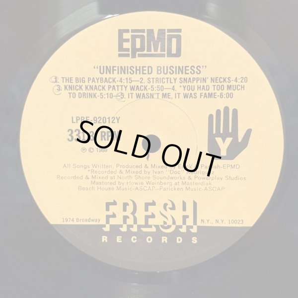 画像7: EPMD / UNFINISHED BUSINESS 
