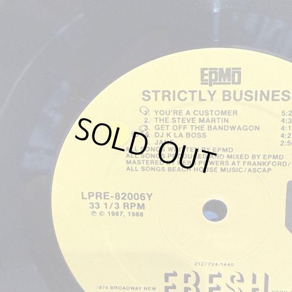 画像8: EPMD / STRICTLY BUSINESS 