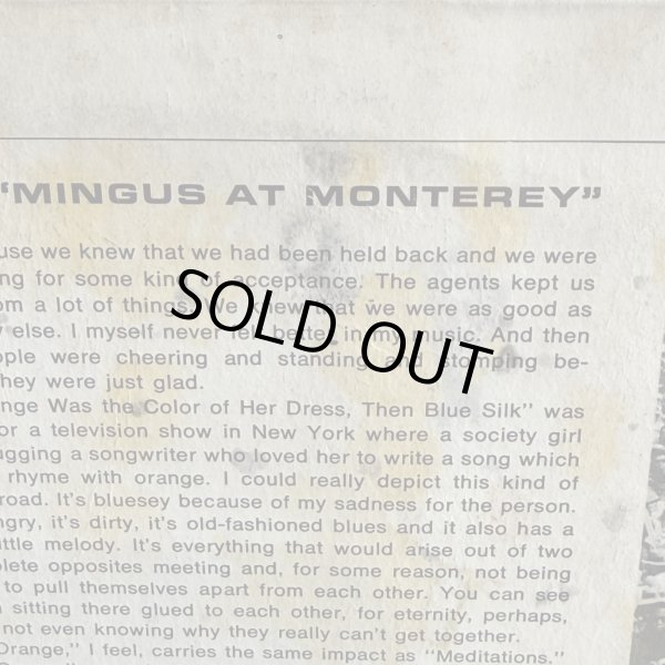 画像3: CHARLES MINGUS / MINGUS AT MONTEREY 