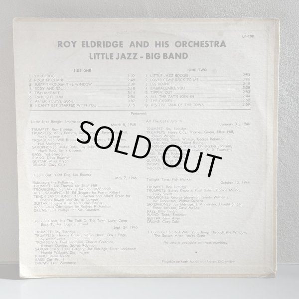 画像2: ROY ELDRIDGE AND HIS ORCHESTRA / LITTLE JAZZ - BIG BAND 