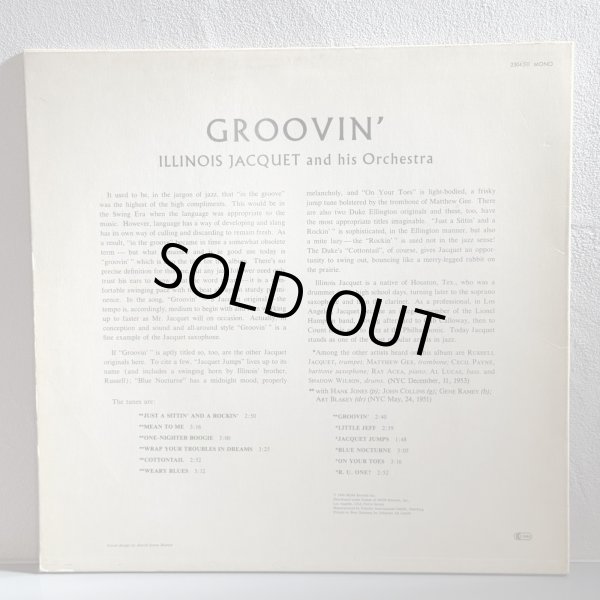 画像2: ILLINOIS JACQUET / Groovin' with Jacquet 