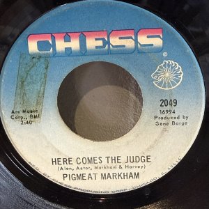 画像: PIGMEAT MARKHAM / HERE COMES THE JUDGE c/w THE TRIAL 